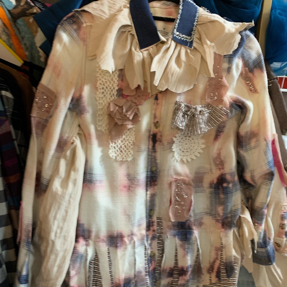 Women's Def Leopard Custom Vintage Jacket - Picture 4 of 7